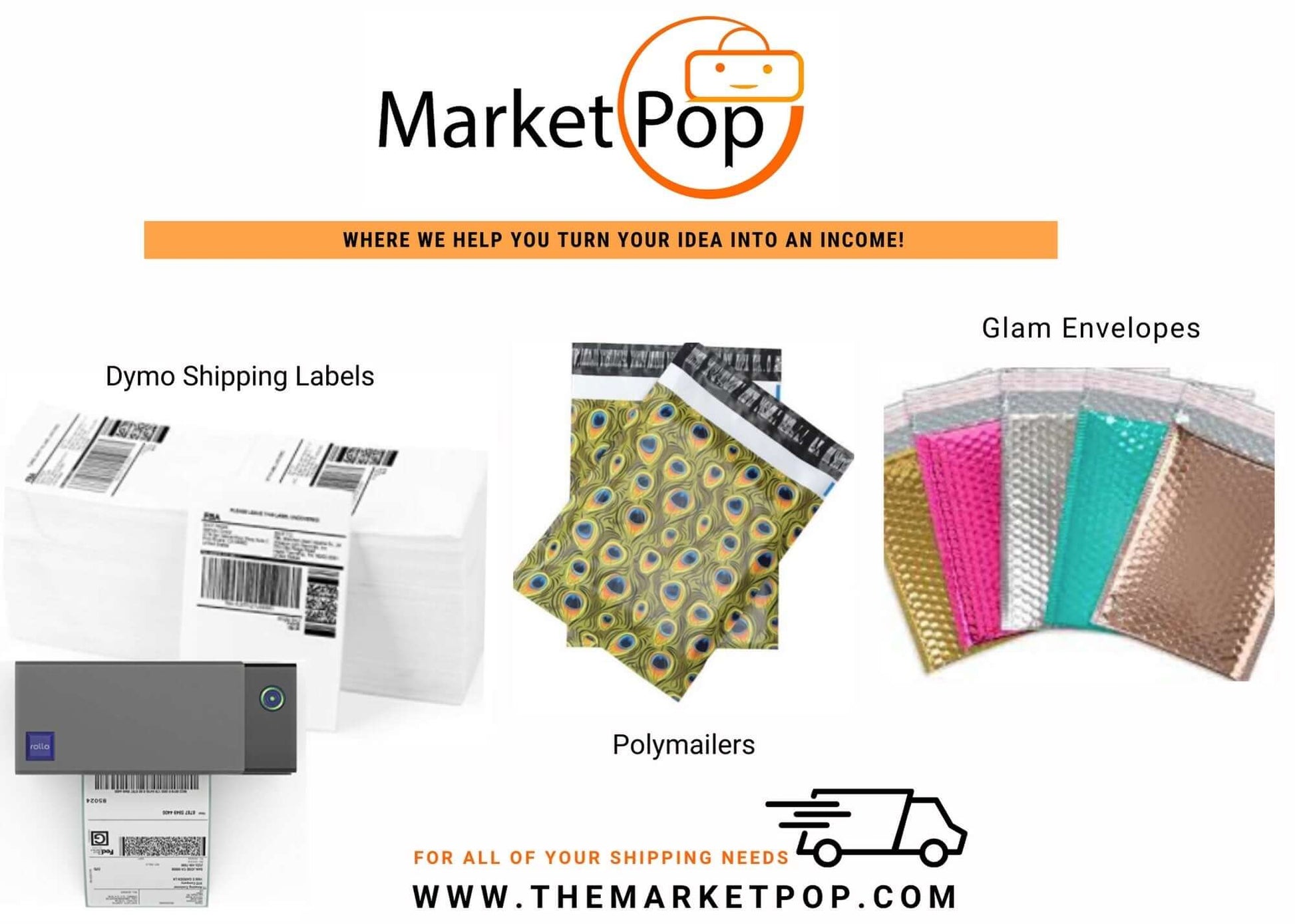 Wholesale poly mailers in usa.-The Market Pop